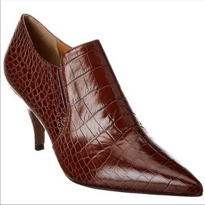 TORY BURCH- Georgina 80 MM ankle Bootie crocodile